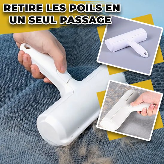 Roll'N'Clean Pet™ - Brosse anti-poils & peluches réutilisable - Matou Store