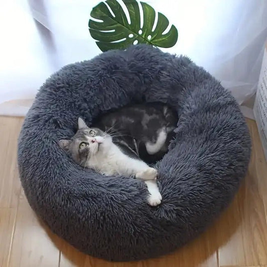 Coussin pour chat  gris foncé