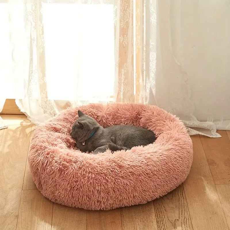 Coussin pour chat rose