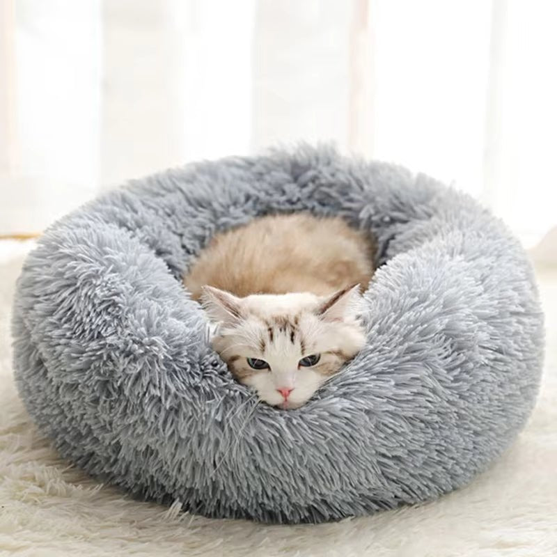 Coussin pour chat  gris